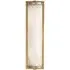 Long Wall Light with Glass Liner - Brass, Glass