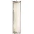 Long Wall Light with Glass Shade - Nickel