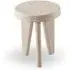 Lucca Round Side Table Tripod Design - Natural, Stone