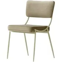 Luna Dining Chair - Light Neutral, Velvet