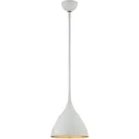 Medium Agnes Pendant Light - White, Plaster