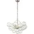 Medium Chandelier - Burnished Silver Leaf, Glass