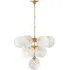 Medium Chandelier with Curved Arms - Brass, Metal