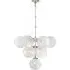Medium Chandelier with Curved Arms - Polished Nickel