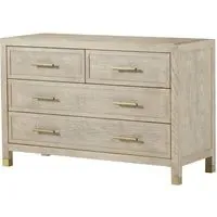 Medium Chest with Shelf and Brass Handle - Natural, Ash Wood