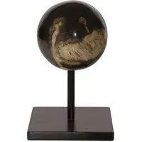Medium Decorative Sphere - Natural, Petrified Wood