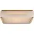 Medium Flush Ceiling Light - Antique-Burnished Brass, Alabaster