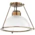 Medium Flush Mount Ceiling Light - Brass, Glass