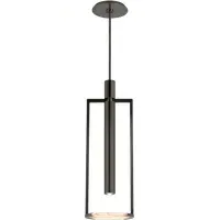 Medium Melange Pendant Light - Bronze, Alabaster