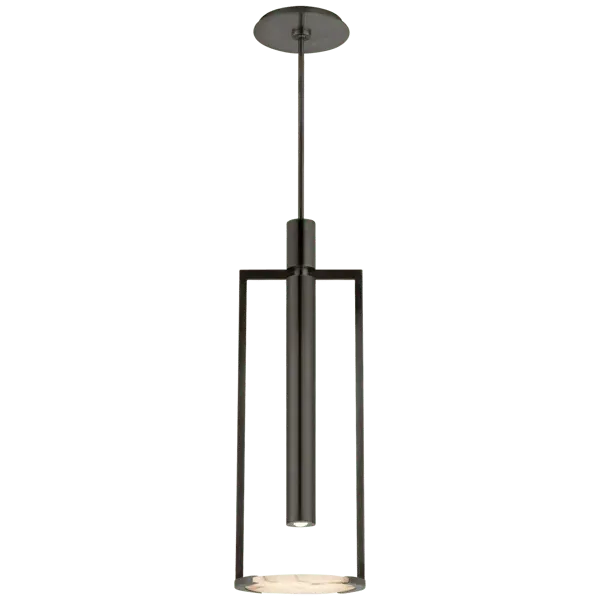 Medium Melange Pendant Light - Bronze, Alabaster