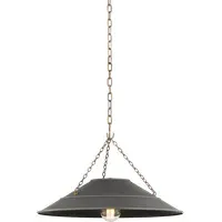 Medium Pendant Light - Black, Brass