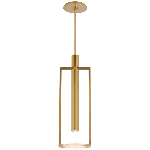 Medium Pendant Light - Brass, Alabaster