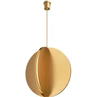 Medium Pendant Light Geometric Design - Brass, Metal