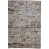 Medium Persian Style Rug - Charcoal, Low Pile