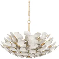 Medium Sculptural Chandelier - Gold, Natural Shell