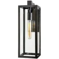 Medium Wall Light Lantern - Iron, Glass
