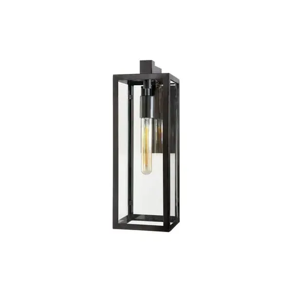 Medium Wall Light Lantern - Iron, Glass image