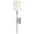 Medium Wall Light with Crystal Stem - Nickel