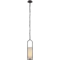 Melange Pendant Light with Alabaster - Bronze