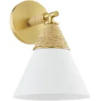 Mica Wall Light - Brass