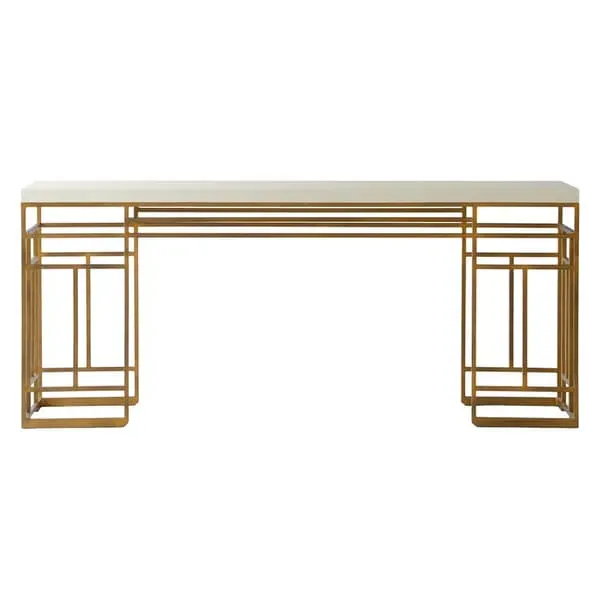 Minerva Console Table - Cream, Lacquer