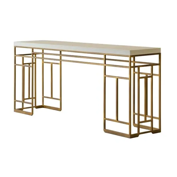 Minerva Console Table - Cream, Lacquer