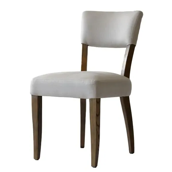 Minimalist Dining Chair - Light Neutral, Linen image