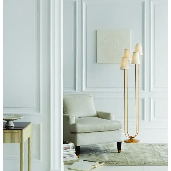Montreuil Floor Lamp - Gild, Metal