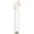 Montreuil Floor Lamp - Silver, Burnished Silver Leaf