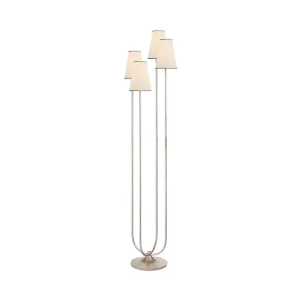 Montreuil Floor Lamp - Silver, Burnished Silver Leaf