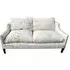Moroccan Sofa with Handwoven Textiles - White, Fabric