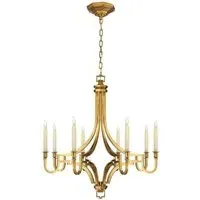 Mykonos Chandelier - Antique-Burnished Brass, Steel