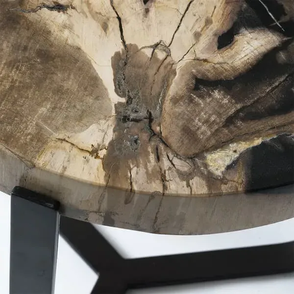 Nesting Side Tables Set - Natural, Petrified Wood