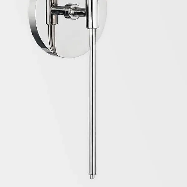Olivia Wall Light - Polished Nickel, Metal