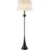 Orb Floor Lamp with Shade - Aged Iron, Linen
