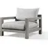 Outdoor Armchair with Cushions - Aluminium