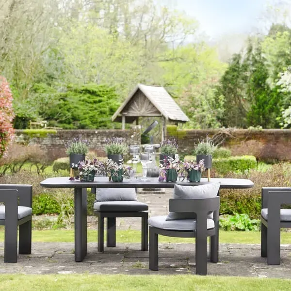 Outdoor Dining Chair - Slate, Aluminium