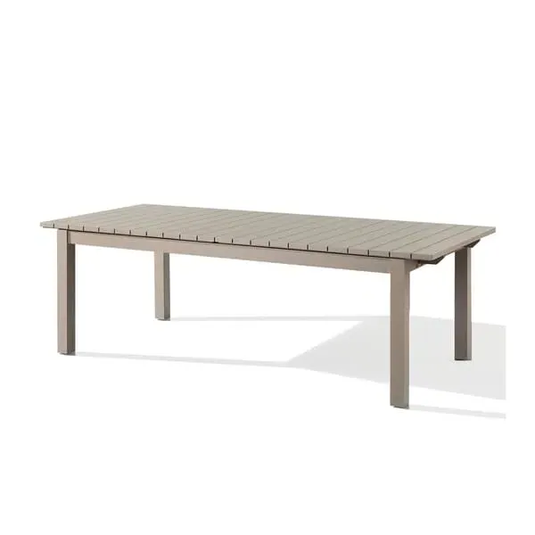 Outdoor Extending Dining Table - Taupe, Aluminum image