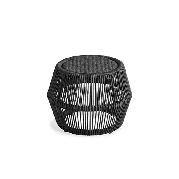 Outdoor Side Table - Graphite Grey, Rope-Wrapped image