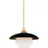 Pendant Light Layered Shades - Black/Brass, Metal