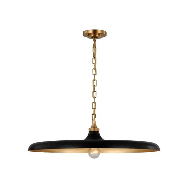 Pendant Light with Modern Shape - Brass, Metal image