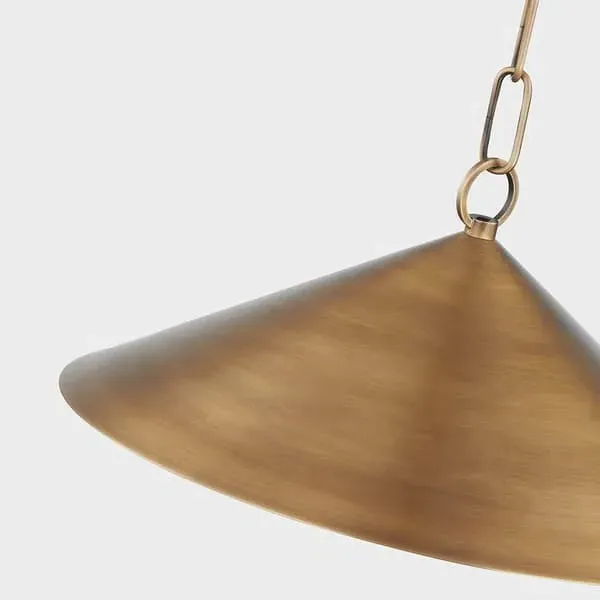 Pendant Light with Patina Finish - Brass