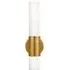 Penz Cylindrical Wall Light - Brass, Glass