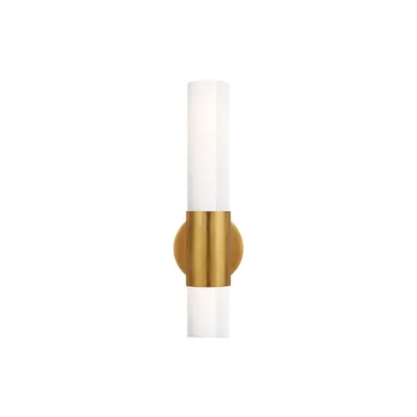 Penz Cylindrical Wall Light - Brass, Glass image