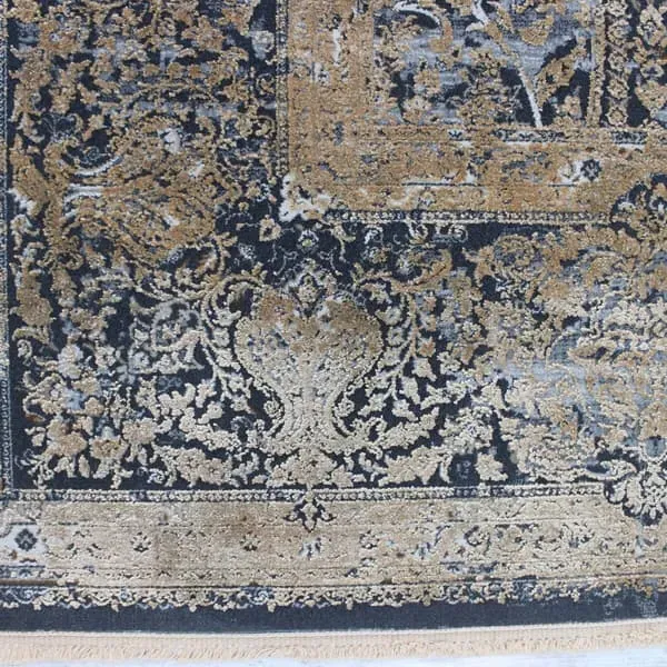 Persian Rug 200x290cm - Navy, Luxury Fabric
