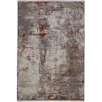 Persian Rug W160 x D230 cm - Grey, Woven Textile
