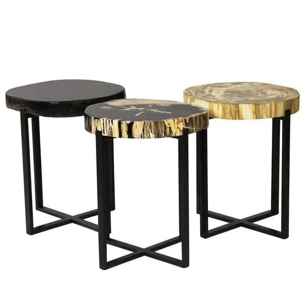 Peter Disc Side Table - Natural, Wood