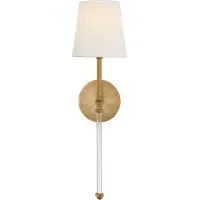 Petite Wall Light with Shade - Antique Brass, Metal