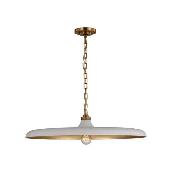 Piatto Pendant Light - Antique Brass, Metal