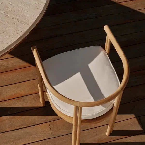 Pill Dining Table - Natural, Travertine
